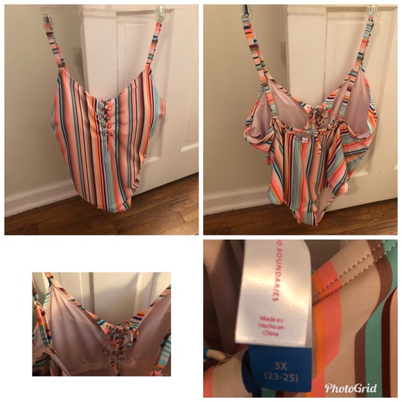 No Boundaries Other - Multi Color Swimming Suit Size 3X (23 -25)